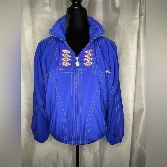 Women’s Vintage Kaelin Jacket Size Large Polyester Blue​​​​​​​​​​​​​​​​​​​​​​​ - Picture 8 of 10